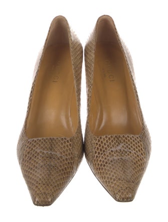 Gucci Snakeskin Animal Print Pumps