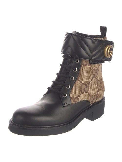 Gucci GG Canvas Canvas Combat Boots