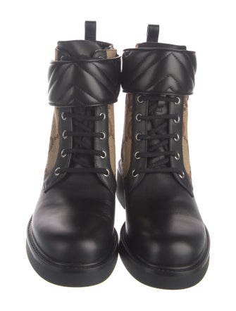 Gucci GG Canvas Canvas Combat Boots