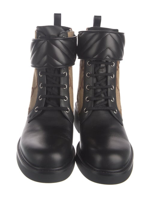 Gucci GG Canvas Canvas Combat Boots