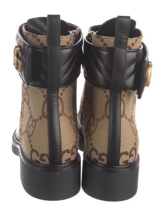 Gucci GG Canvas Canvas Combat Boots