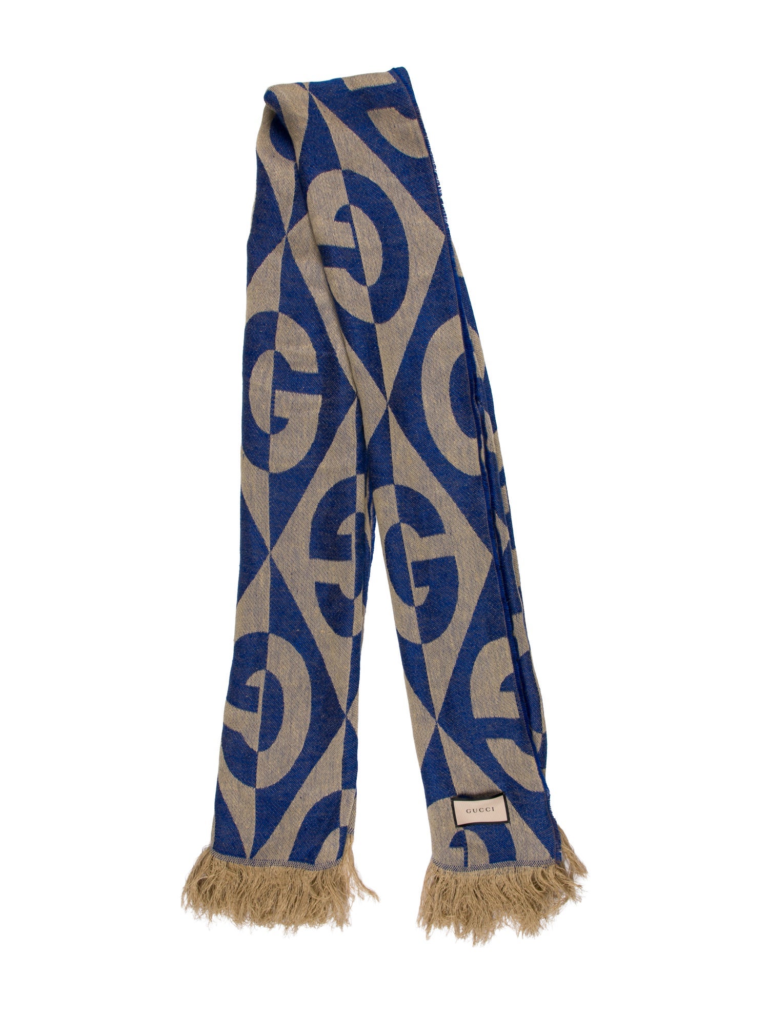 Gucci GG Diamond Linen Throw Blanket