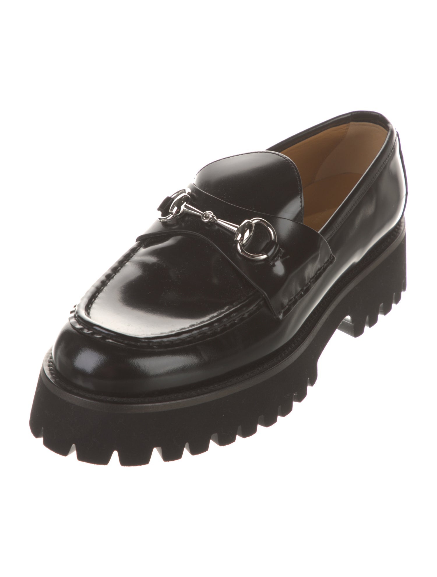 Gucci Horsebit Accent Leather Loafers