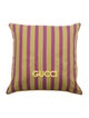 Gucci Large Striped Throw Pillow