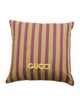 Gucci Large Striped Throw Pillow