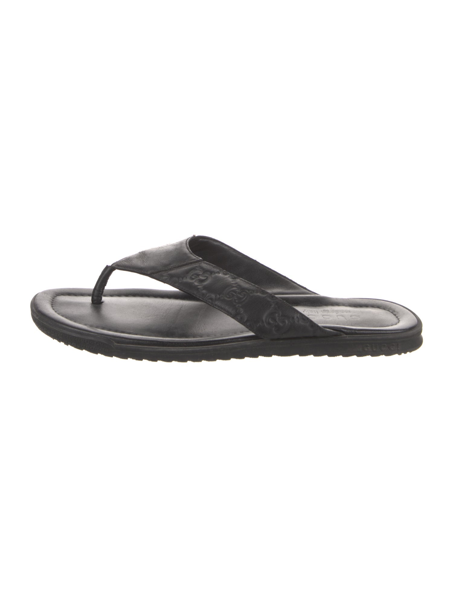 Gucci Leather Flip Flops
