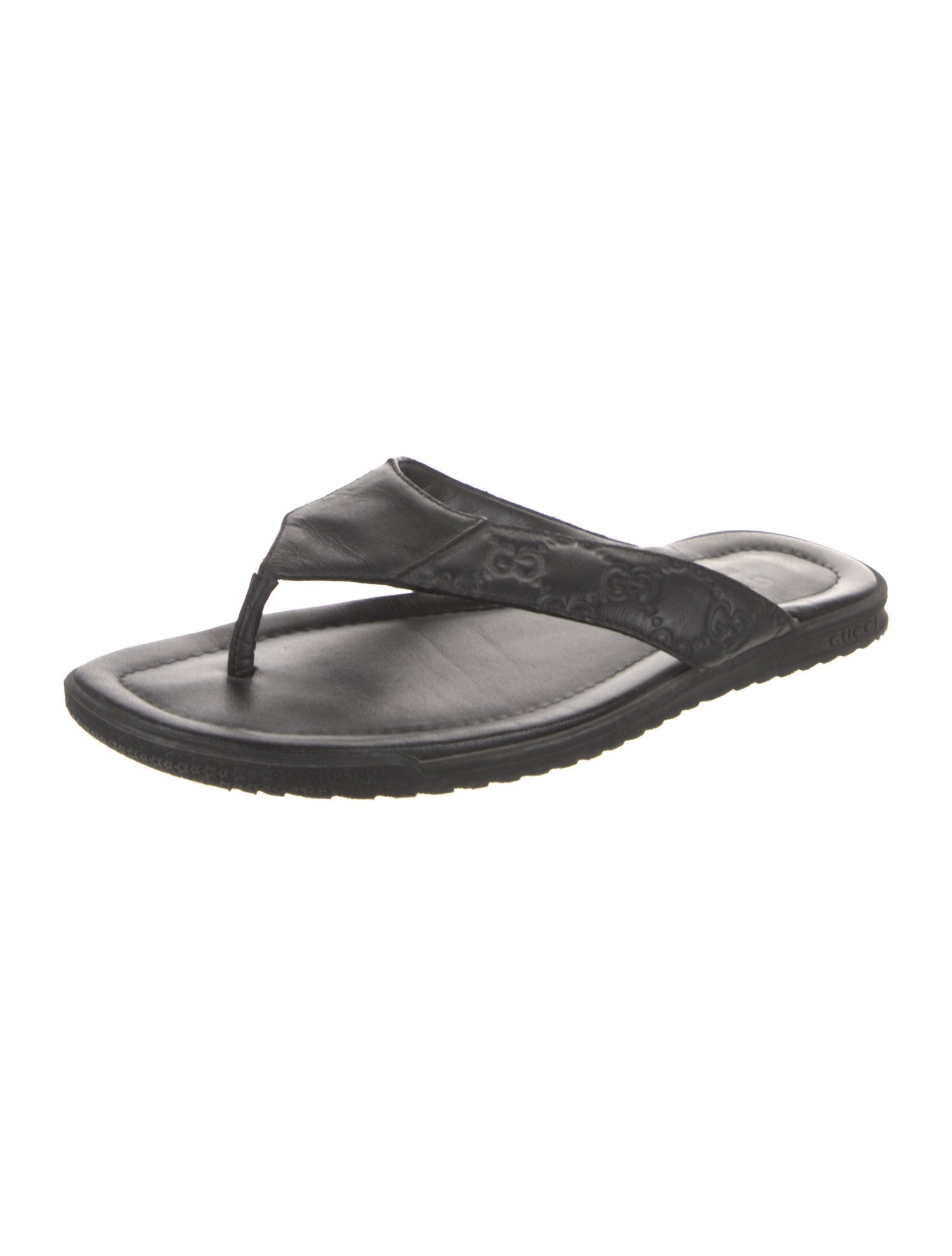Gucci Leather Flip Flops