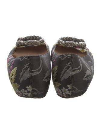 Gucci Dionysus Accent Floral Print Ballet Flats