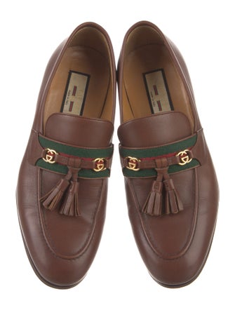 Gucci Horsebit Accent Leather Pumps