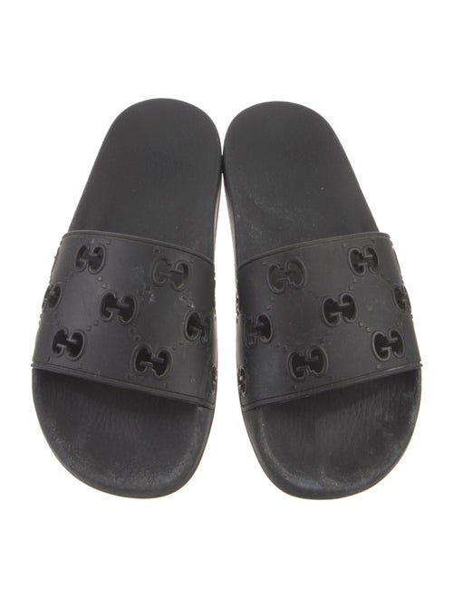 Gucci Rubber Cutout Accent Slides