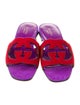 Gucci Interlocking G Logo Suede Slides