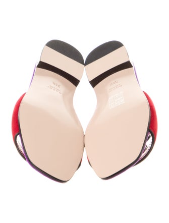 Gucci Interlocking G Logo Suede Slides