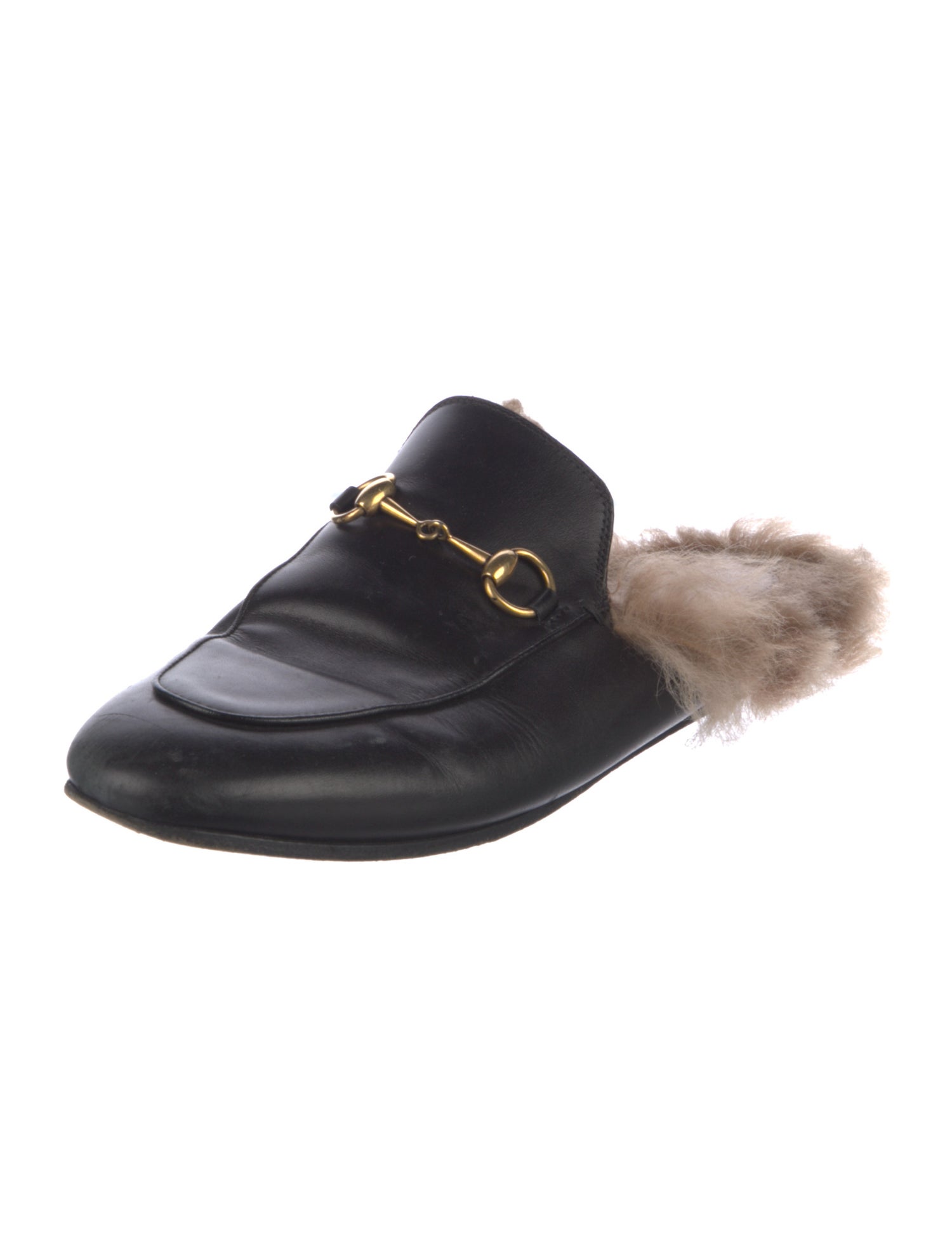 Gucci Horsebit Accent Leather Mules