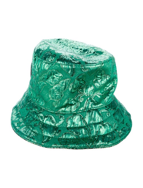 Gucci Green Patterned Bucket Hat