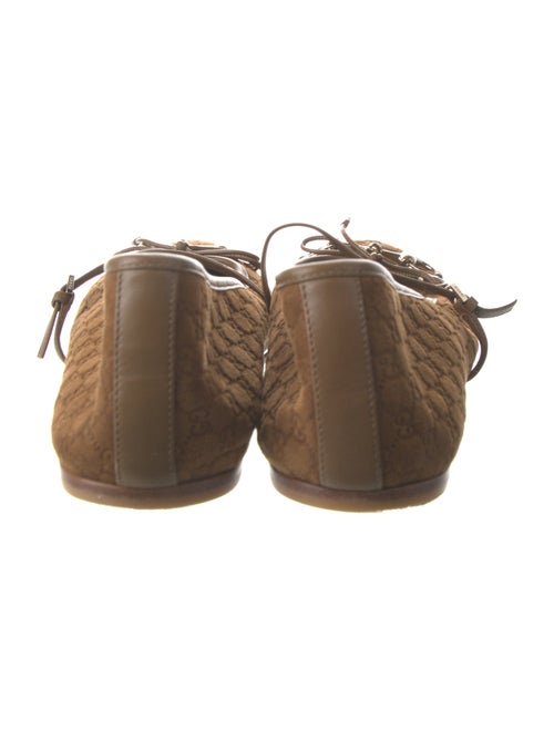 Gucci Horsebit Accent Suede Ballet Flats