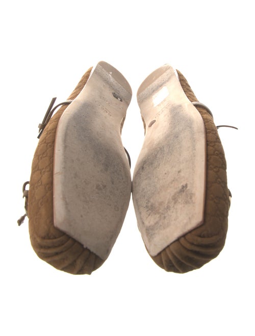 Gucci Horsebit Accent Suede Ballet Flats