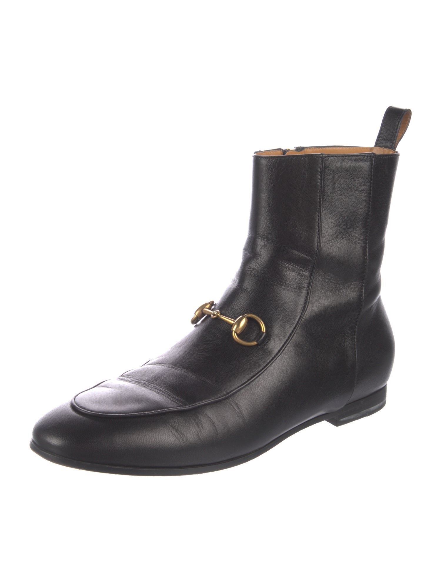 Gucci Horsebit Accent Leather Chelsea Boots