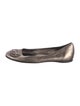 Gucci Interlocking G Logo Leather Ballet Flats