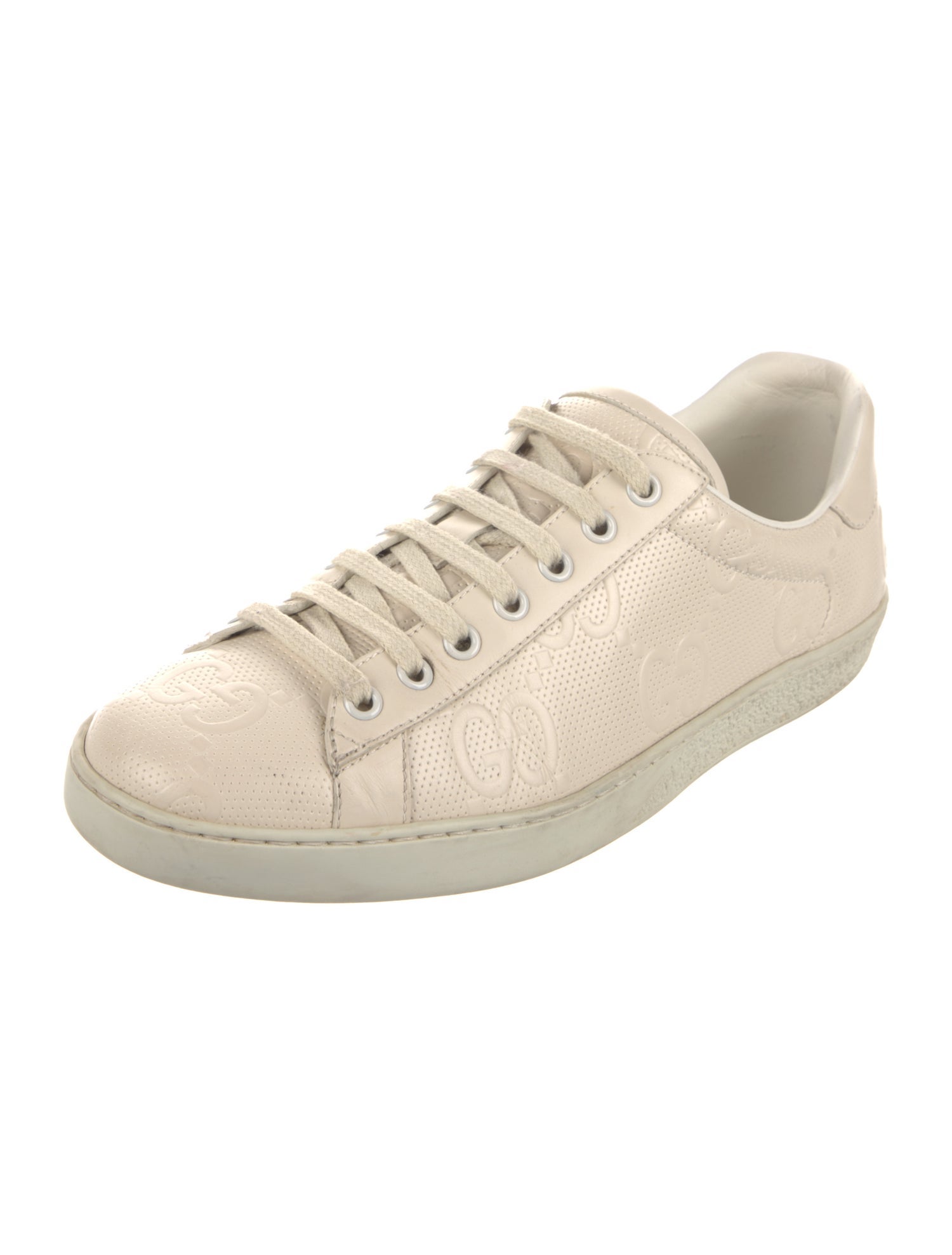 Gucci GG Embossed Leather Sneakers