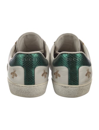 Gucci Web Accent Leather Sneakers