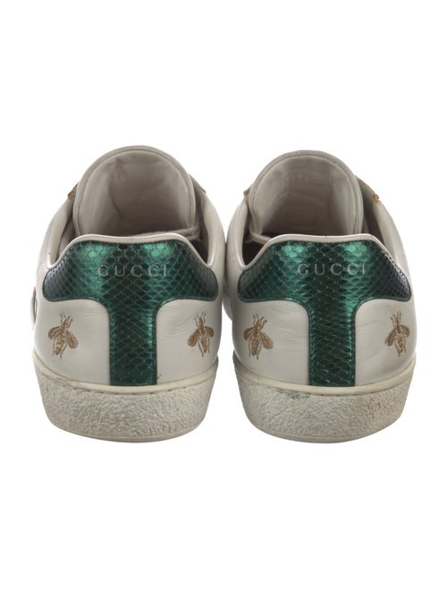 Gucci Web Accent Leather Sneakers