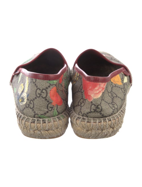 Gucci Flora Print Whipstitch Trim Espadrilles