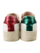 Gucci Web Accent Leather Sneakers