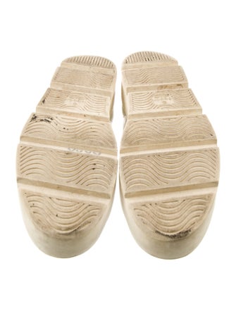 Gucci Web Accent Leather Sneakers