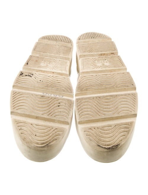 Gucci Web Accent Leather Sneakers