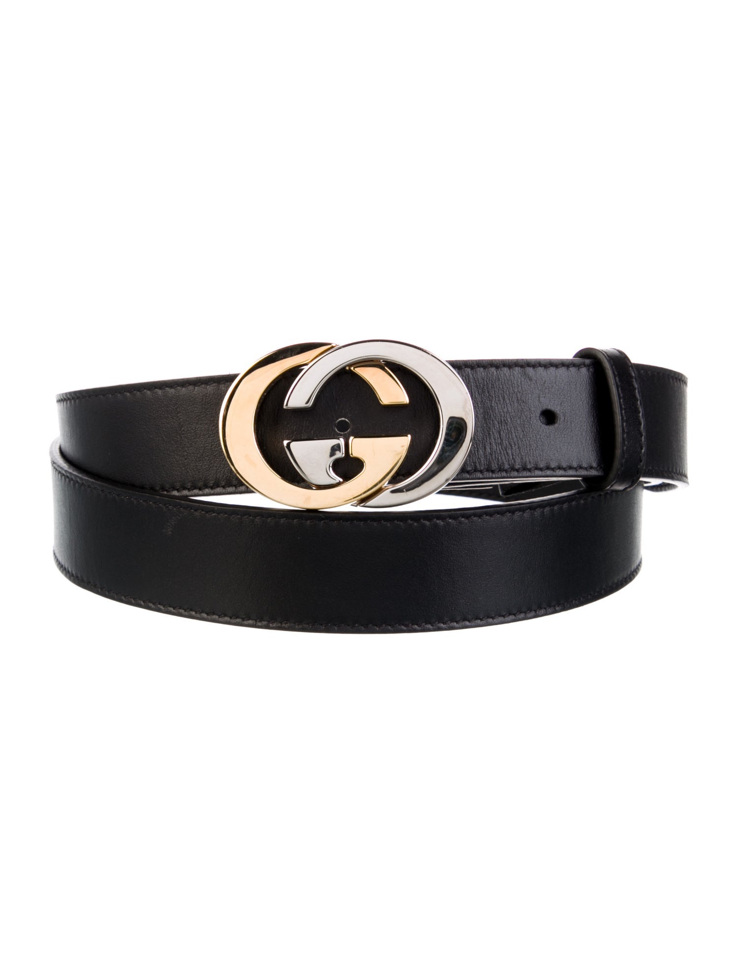 Gucci Interlocking G Logo Leather Belt