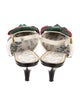 Gucci Web Accent Leather Slingback Pumps
