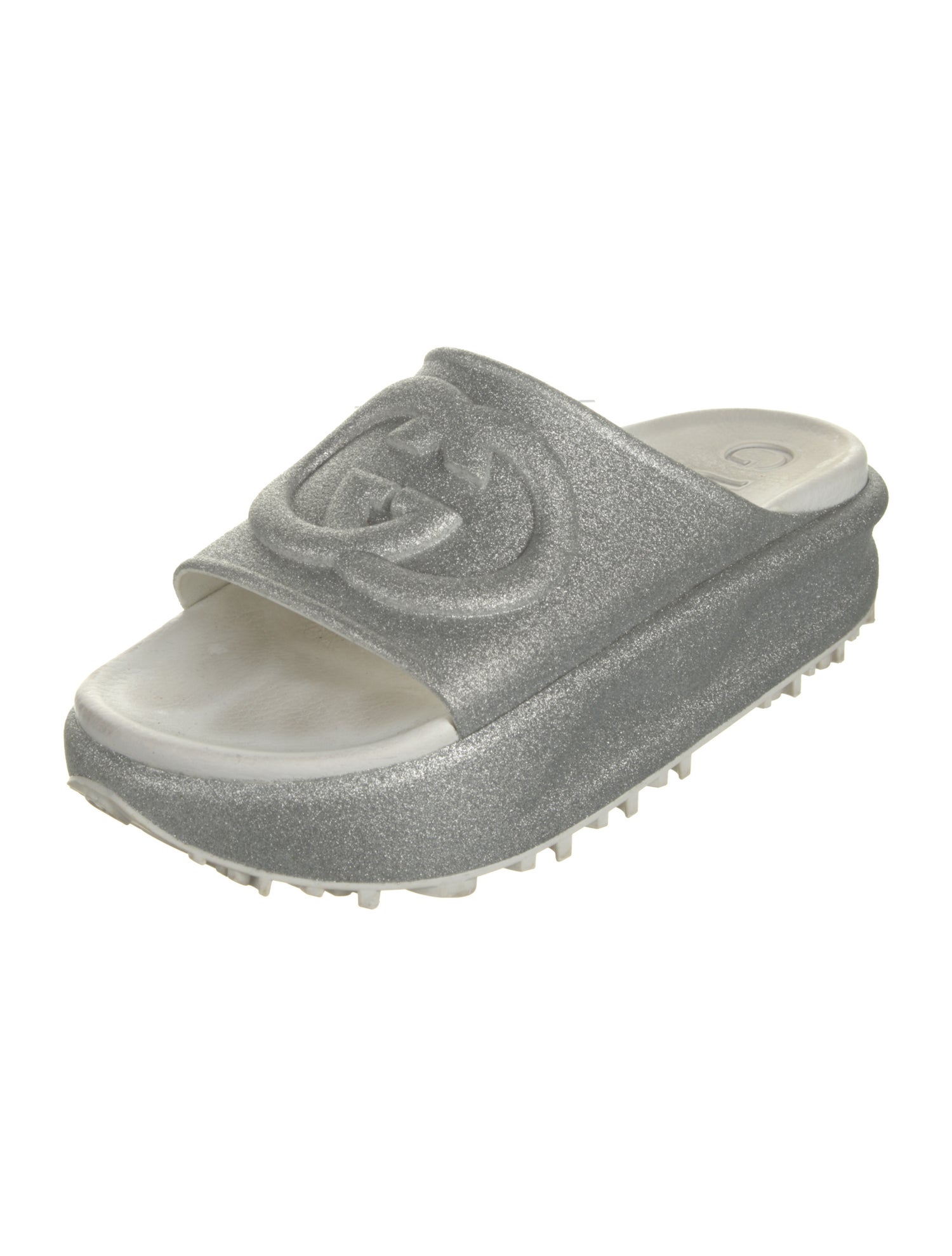 Gucci Interlocking G Logo Rubber Slides