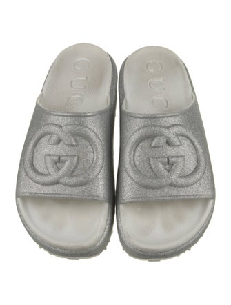 Gucci Interlocking G Logo Rubber Slides