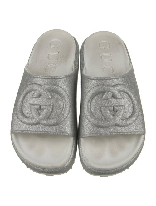 Gucci Interlocking G Logo Rubber Slides