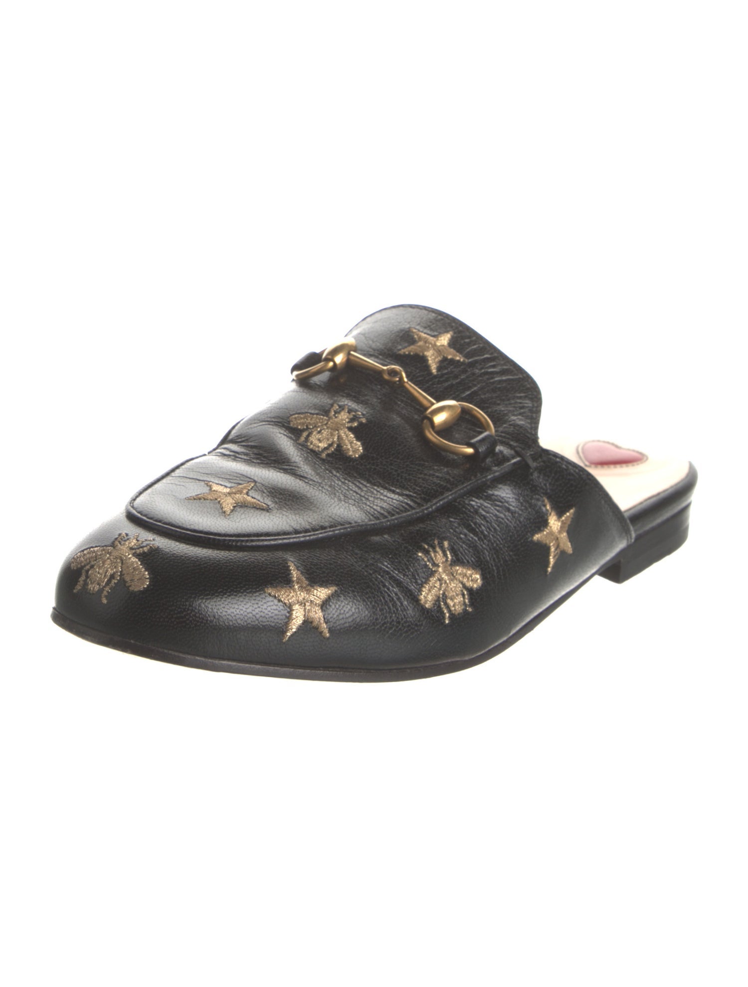 Gucci 1955 Horsebit Accent Leather Mules