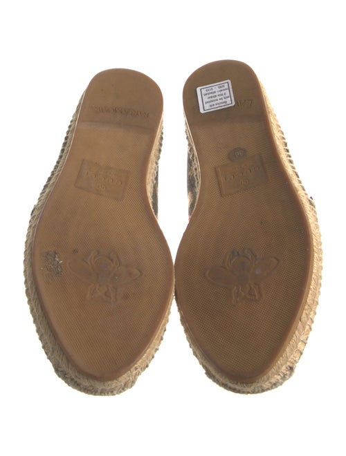 Gucci GG Supreme Leather Trim Embellishment Espadrilles