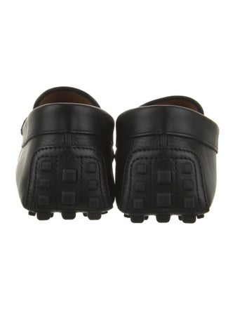 Gucci Web Accent Leather Drivers