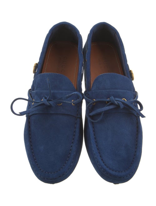 Gucci Interlocking G Logo Suede Drivers
