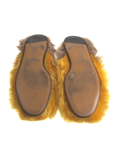 Gucci 1955 Horsebit Accent Fur Mules