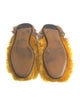 Gucci 1955 Horsebit Accent Fur Mules