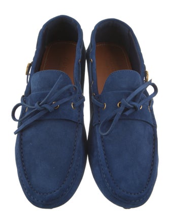 Gucci Interlocking G Logo Suede Drivers