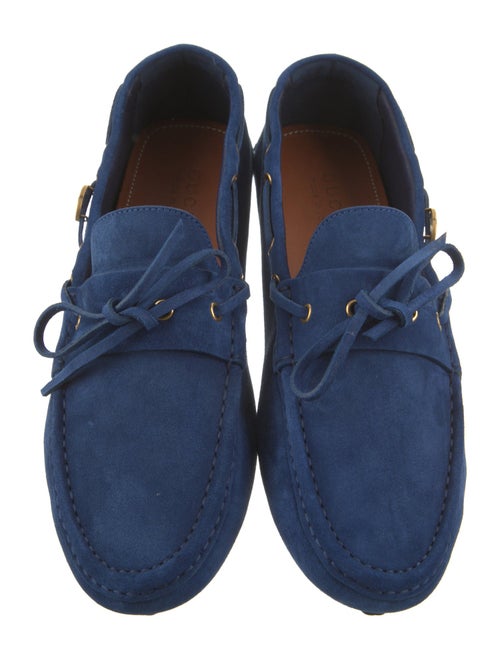 Gucci Interlocking G Logo Suede Drivers