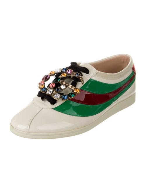 Gucci GG Crystal Patent Leather Sneakers
