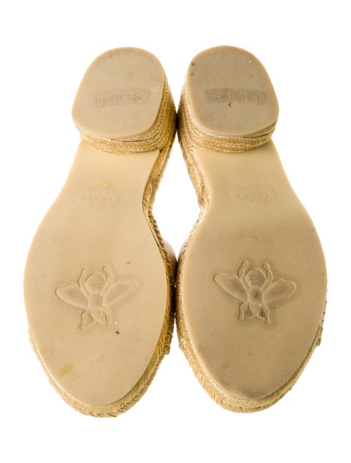 Gucci Double G Logo Leather Espadrilles