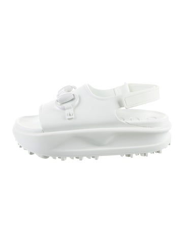 Gucci Sandals Horsebit Accent Rubber Slides IT 37 | 7