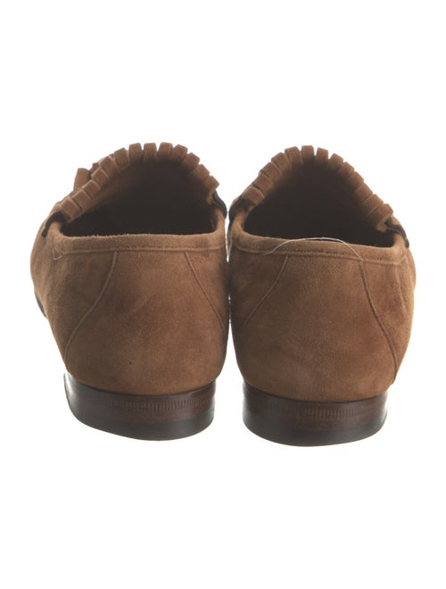 Gucci Horsebit Accent Suede Loafers