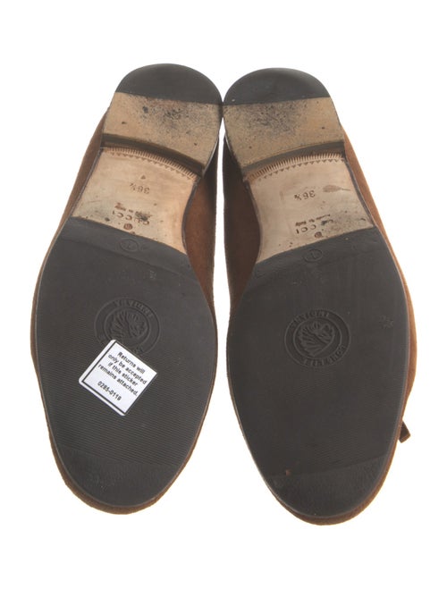 Gucci Horsebit Accent Suede Loafers