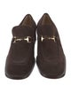Gucci Horsebit Accent Suede Loafers