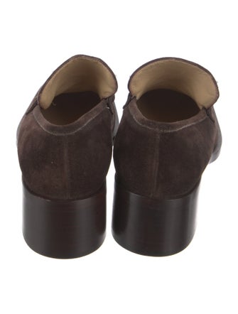 Gucci Horsebit Accent Suede Loafers