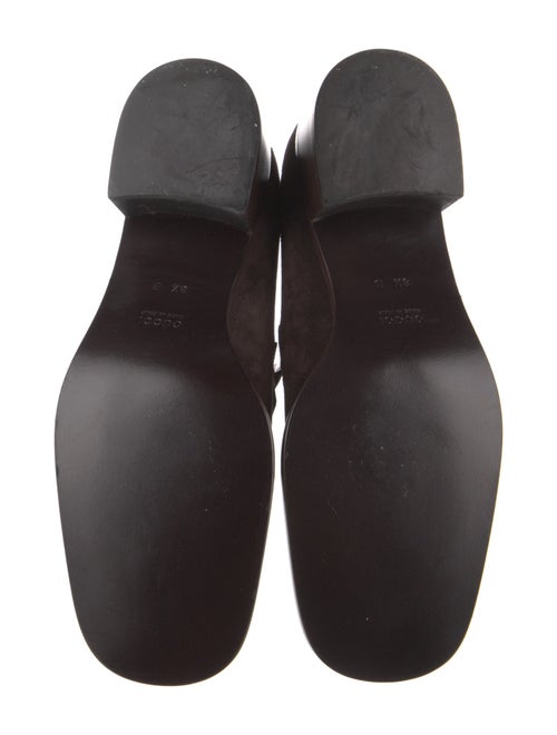 Gucci Horsebit Accent Suede Loafers